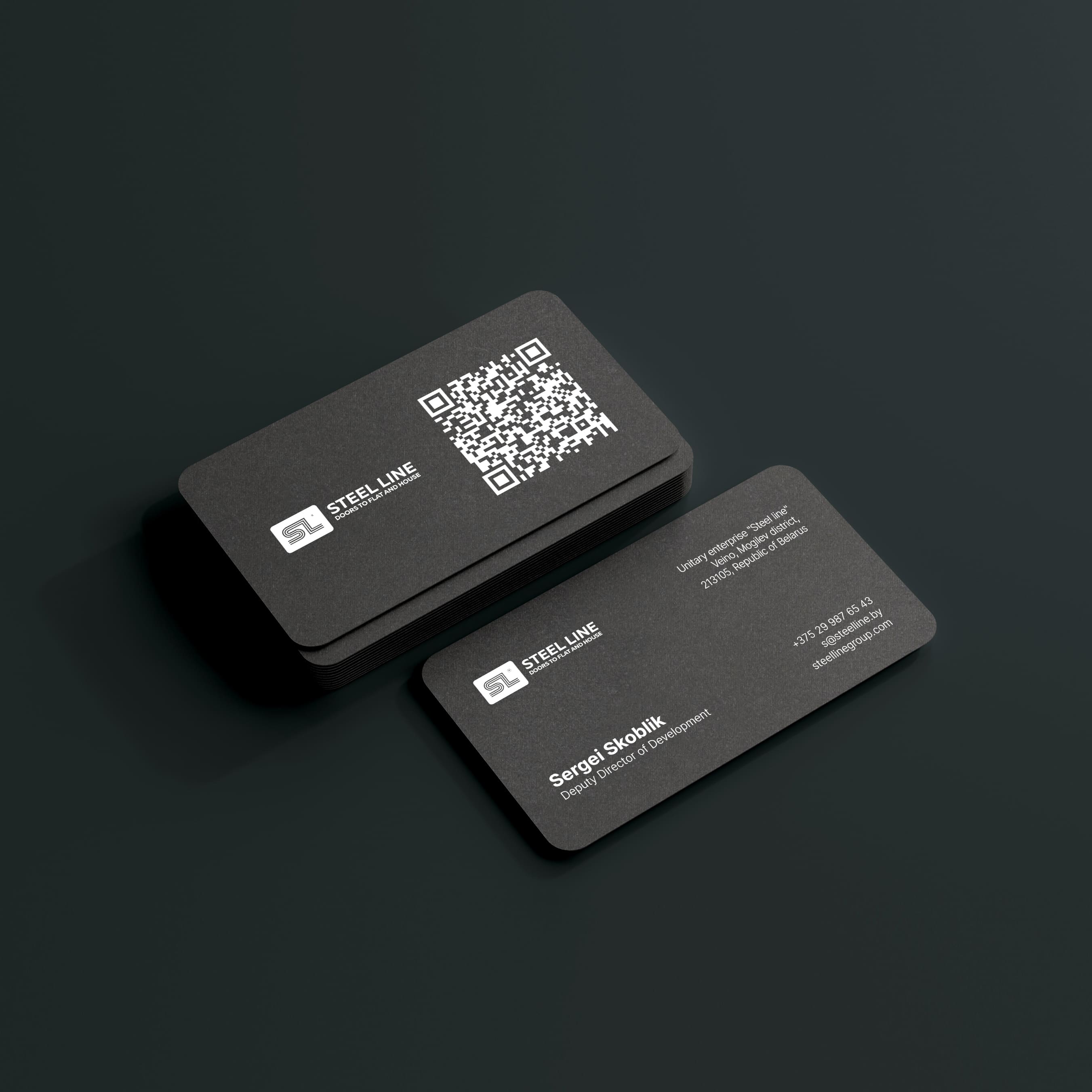 Development of business cards - preview